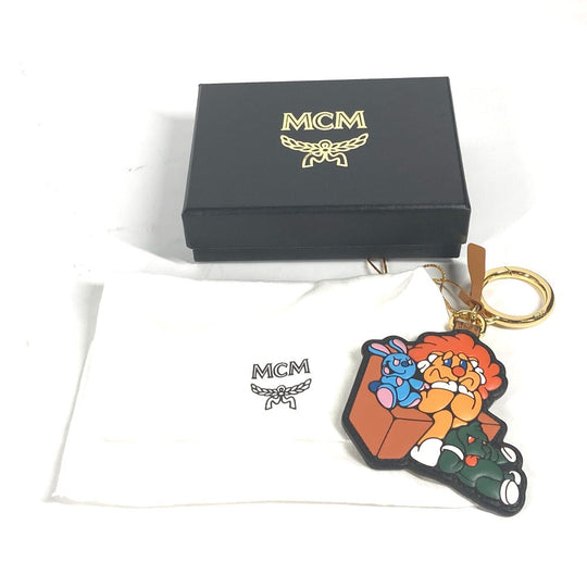MCM key ring leather Brown SAMBYPEN collaboration Sam By Pen Rabbit Animal mens Used Authentic
