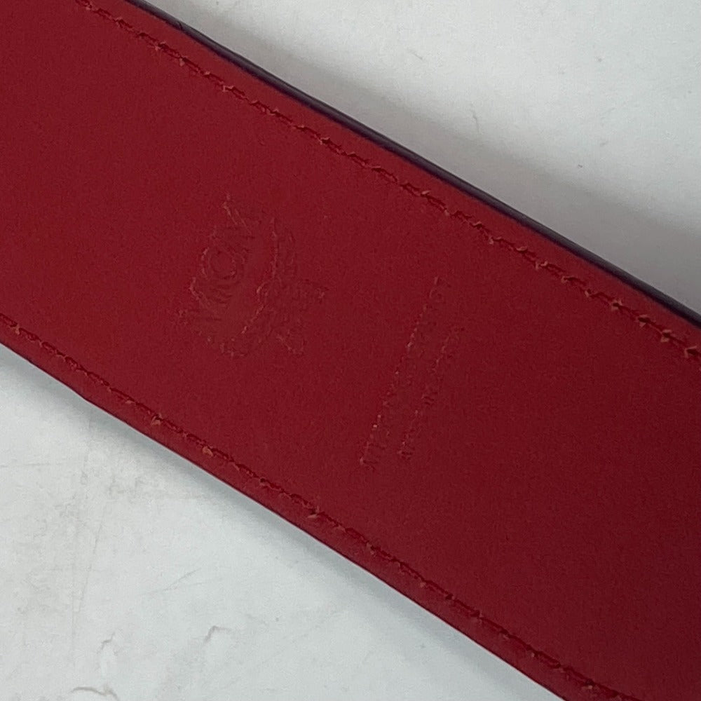 MCM Shoulder strap Leather / suede purple logo metal plate Women Used Authentic