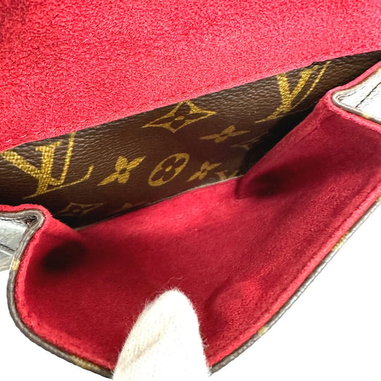 LOUIS VUITTON Shoulder Bag M51165 Monogram canvas Brown Vivasite PM Women Used Authentic