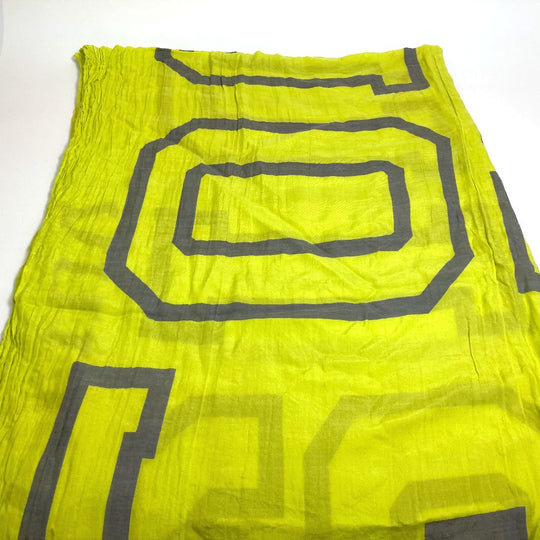 LOUIS VUITTON shawl MP2152 Cotton, Silk yellow Etoile Fleur Louis Women Used Authentic