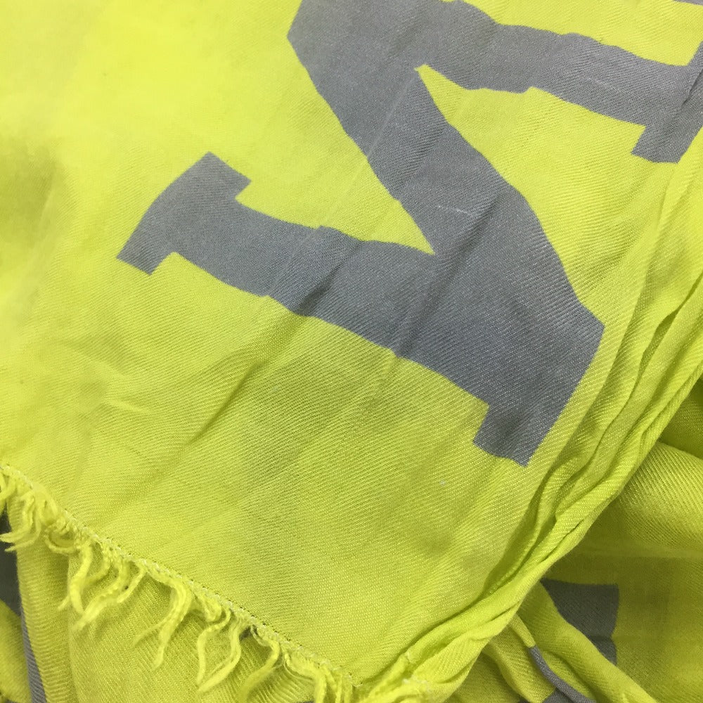 LOUIS VUITTON shawl MP2152 Cotton, Silk yellow Etoile Fleur Louis Women Used Authentic