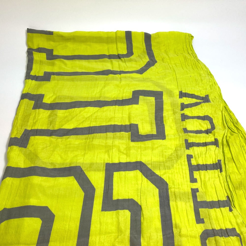 LOUIS VUITTON shawl MP2152 Cotton, Silk yellow Etoile Fleur Louis Women Used Authentic