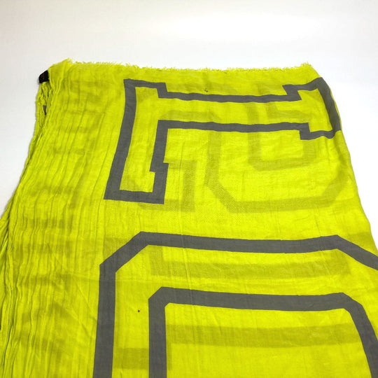 LOUIS VUITTON shawl MP2152 Cotton, Silk yellow Etoile Fleur Louis Women Used Authentic