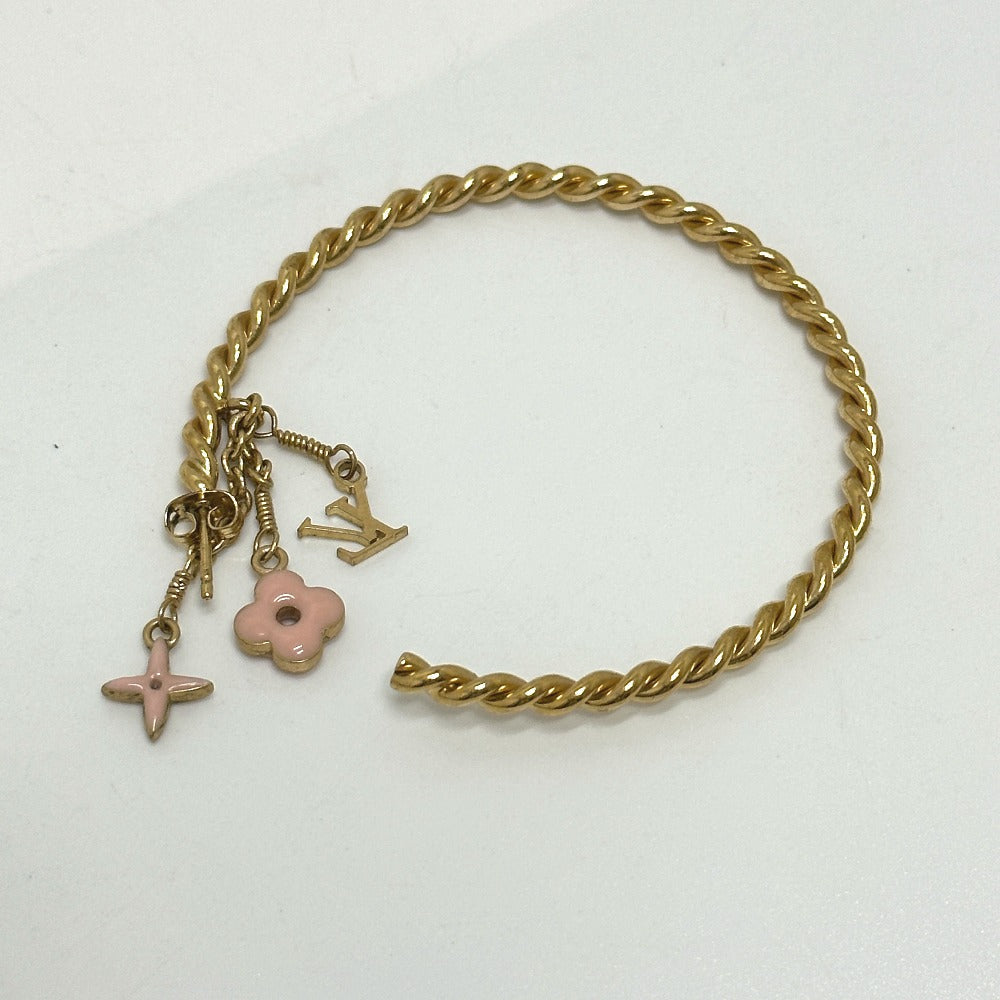LOUIS VUITTON Pierce M65481 metal pink Accessories Creole Sweet Monogram Women Used Authentic