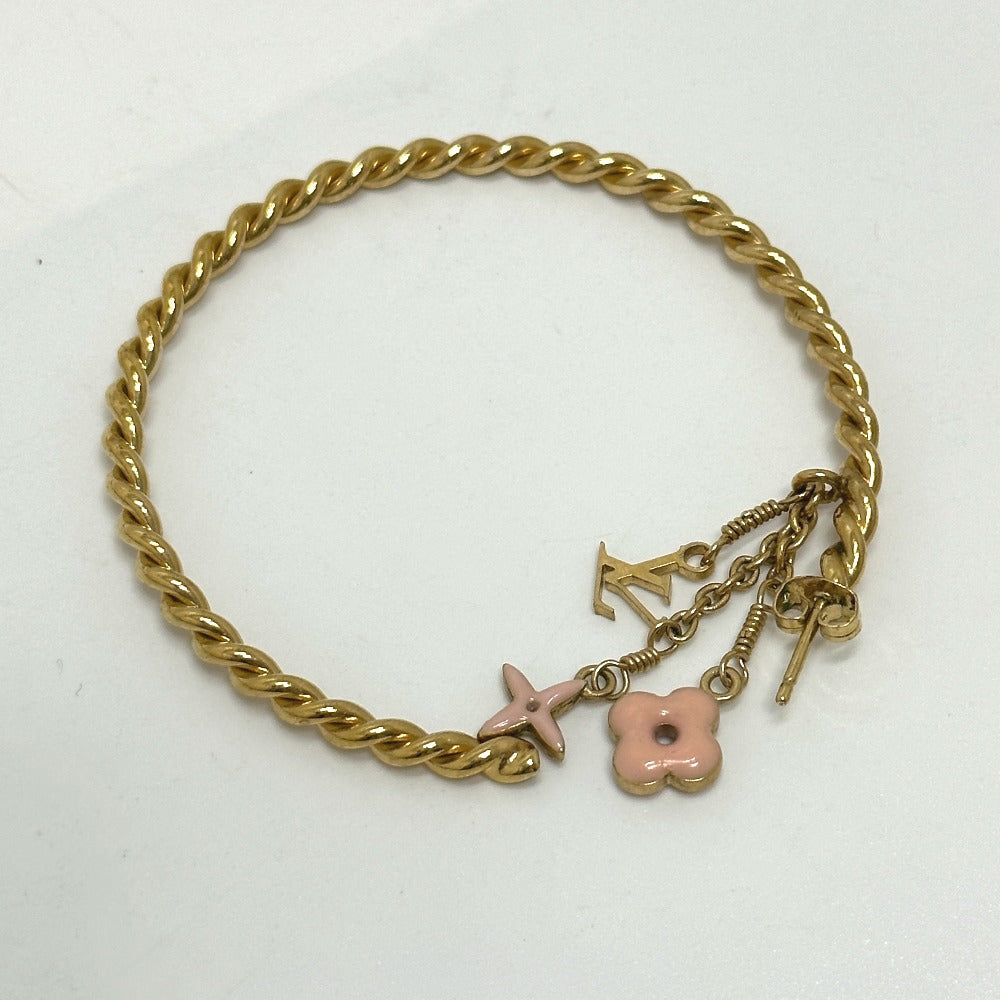 LOUIS VUITTON Pierce M65481 metal pink Accessories Creole Sweet Monogram Women Used Authentic