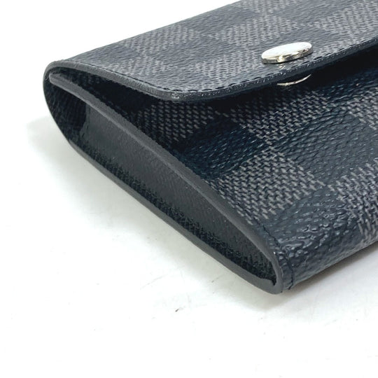 LOUIS VUITTON Long Wallet Purse N63084 Damier Grafitto Canvas black Damier Grafitte Portefeuille Ron Modular mens Used Authentic
