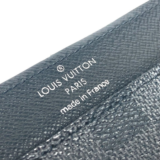 LOUIS VUITTON Card Case N63084 Damier Grafitto Canvas black Damier Grafitte Portefeuille Ron mens Used Authentic