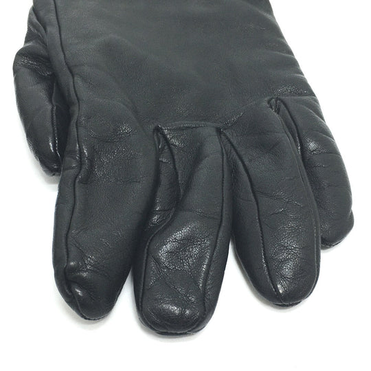 LOUIS VUITTON Glove MP2429 Cashmere, Leather black Gon LV staples Edition Women 9 Used Authentic