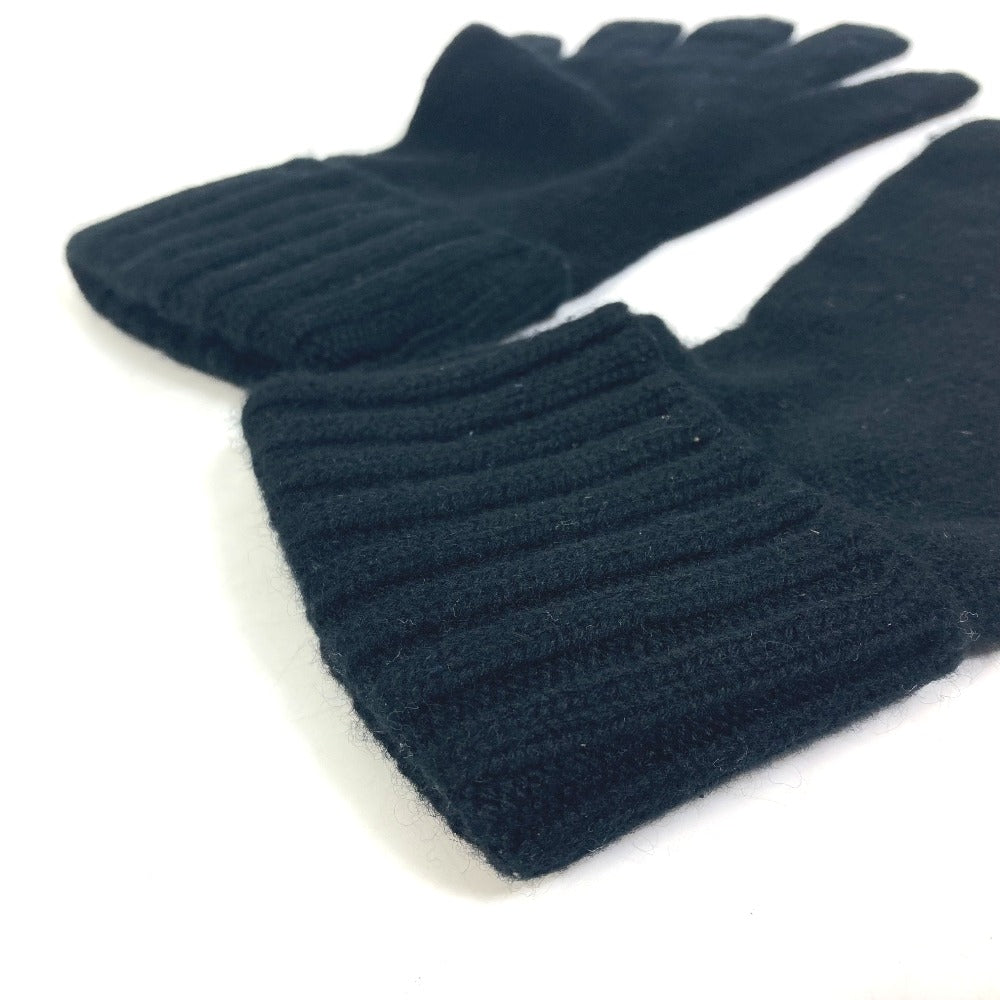 LOUIS VUITTON gloves M72682 cashmere black Damier Gon Helsinki mens Used Authentic