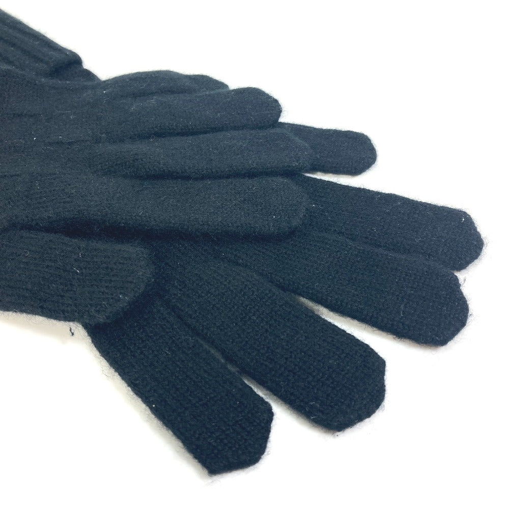 LOUIS VUITTON gloves M72682 cashmere black Damier Gon Helsinki mens Used Authentic