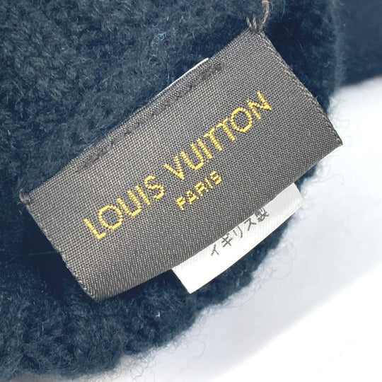 LOUIS VUITTON gloves M72682 cashmere black Damier Gon Helsinki mens Used Authentic