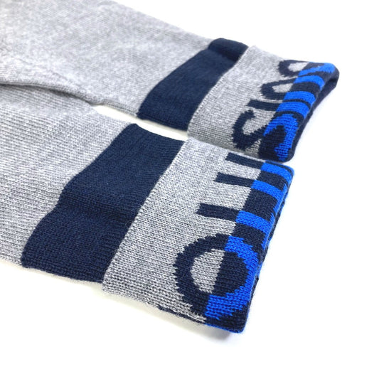 LOUIS VUITTON Glove M71247 wool gray Gon LV Horizon mens Used Authentic