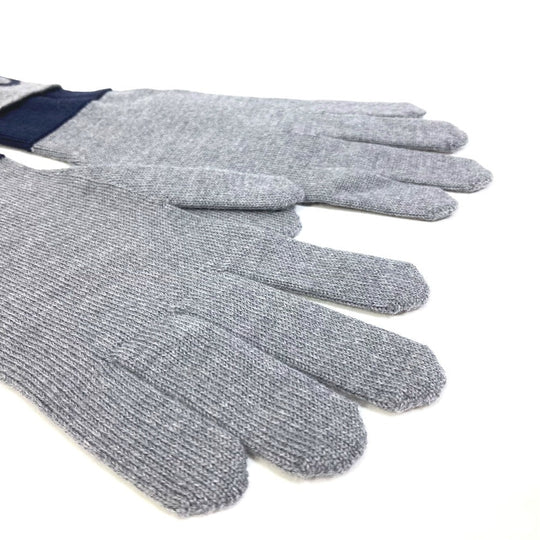 LOUIS VUITTON Glove M71247 wool gray Gon LV Horizon mens Used Authentic