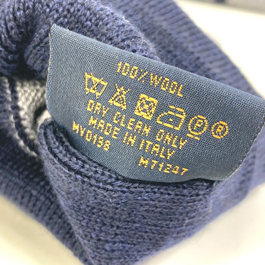 LOUIS VUITTON Glove M71247 wool gray Gon LV Horizon mens Used Authentic