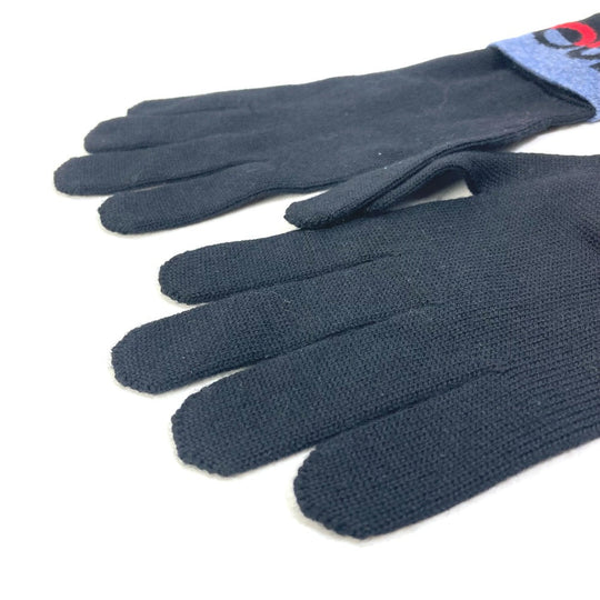 LOUIS VUITTON Glove M71248 wool black Gon LV Horizon mens Used Authentic
