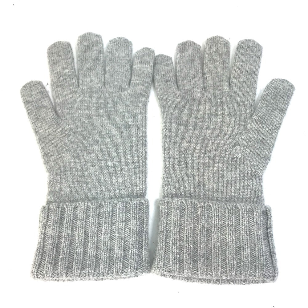 LOUIS VUITTON Glove M72679�@ cashmere gray Damier Leather Patch Gonhelshinki mens Used Authentic