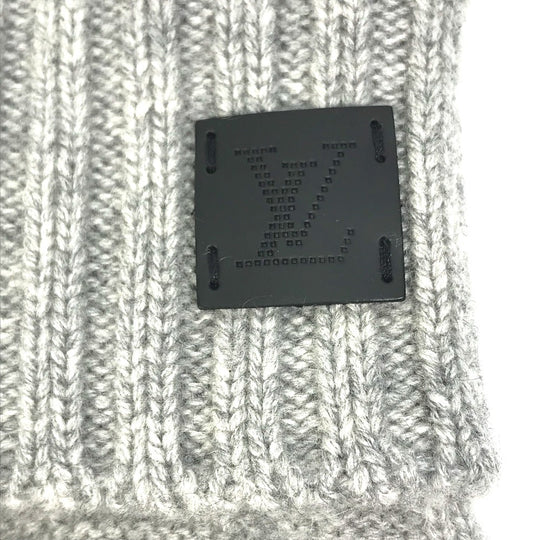 LOUIS VUITTON Glove M72679�@ cashmere gray Damier Leather Patch Gonhelshinki mens Used Authentic