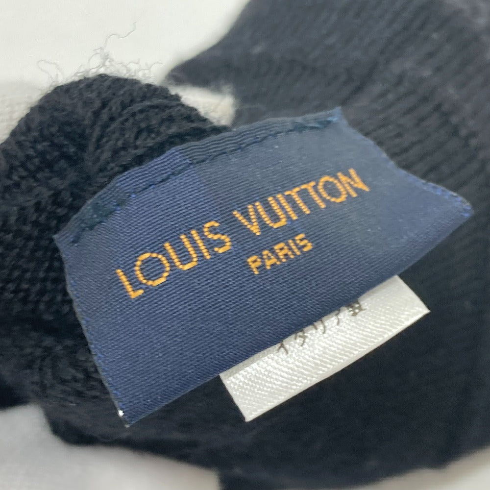 LOUIS VUITTON Glove M73470 wool black Gon My Monogram Eclipse mens Used Authentic