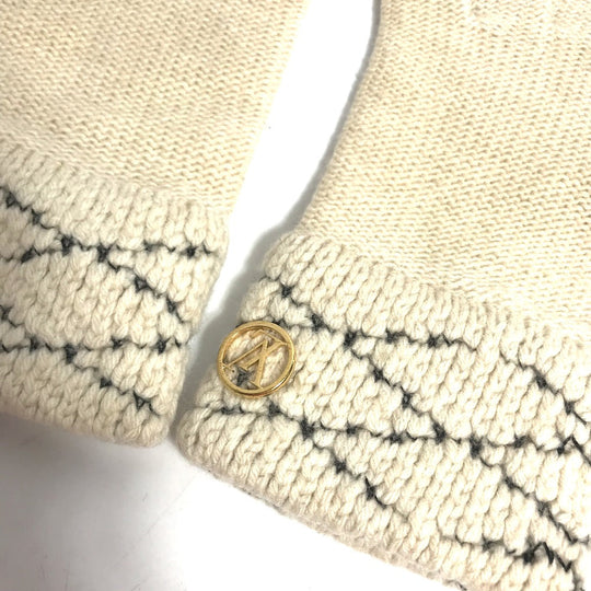 LOUIS VUITTON gloves M58363 Wool, Cashmere beige Gon Maltage Women Used Authentic