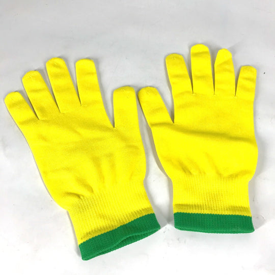 LOUIS VUITTON gloves MP2370 Nylon, Polyurethane yellow Gon RGB mens Used Authentic