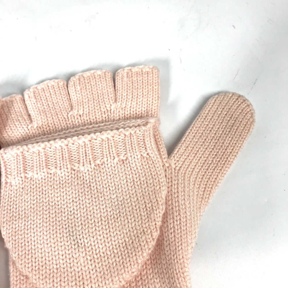 LOUIS VUITTON Glove M70767 wool pink By color Gon Morning Ram Monogram Women Used Authentic