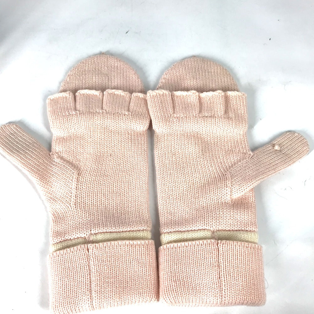 LOUIS VUITTON Glove M70767 wool pink By color Gon Morning Ram Monogram Women Used Authentic