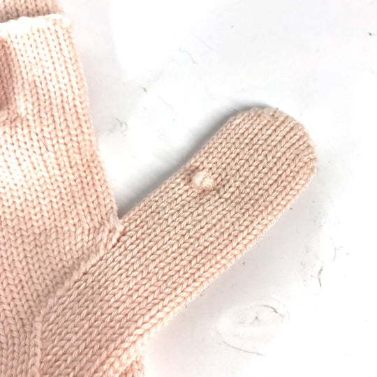 LOUIS VUITTON Glove M70767 wool pink By color Gon Morning Ram Monogram Women Used Authentic