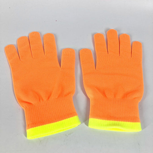 LOUIS VUITTON gloves MP2371 Nylon, Polyurethane Orange Gon RGB mens Used Authentic