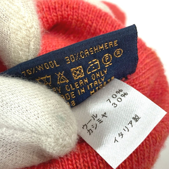 LOUIS VUITTON gloves M70838 Wool / cashmere pink Gon Pop Monogram Gloves Women Used Authentic