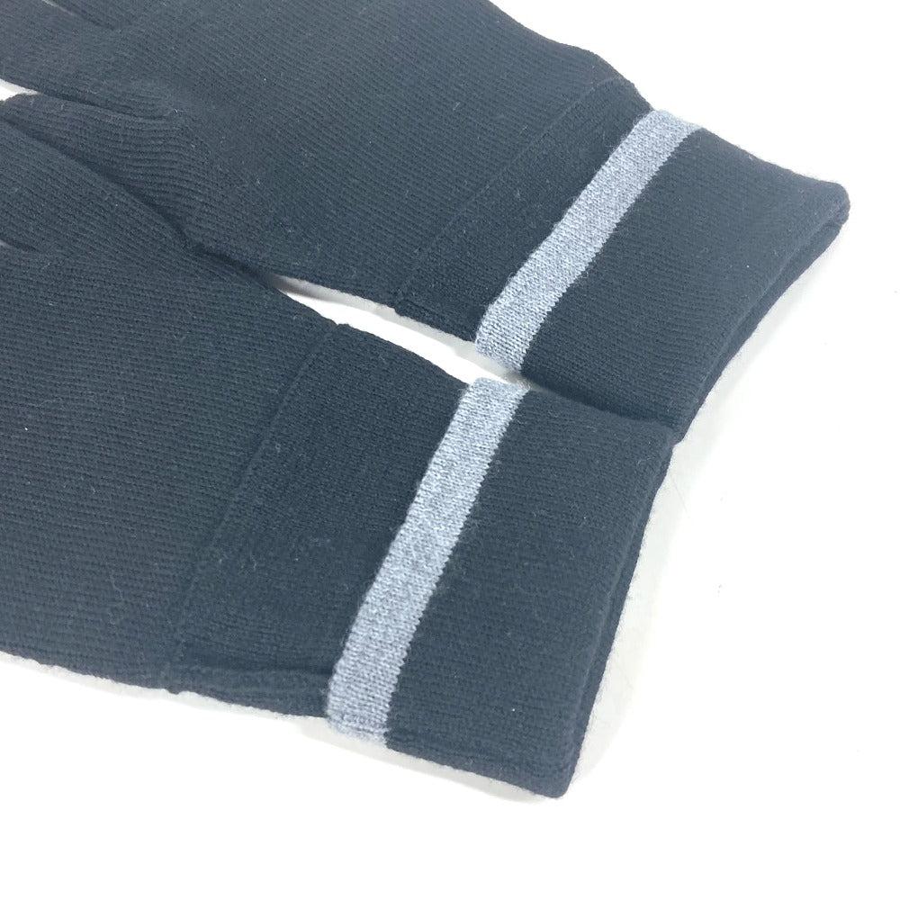 LOUIS VUITTON gloves M73470 wool black Gon My Monogram Eclipse mens Used Authentic