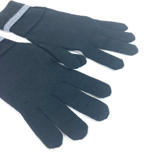 LOUIS VUITTON gloves M73470 wool black Gon My Monogram Eclipse mens Used Authentic