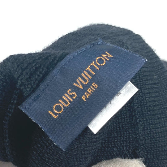 LOUIS VUITTON gloves M73470 wool black Gon My Monogram Eclipse mens Used Authentic