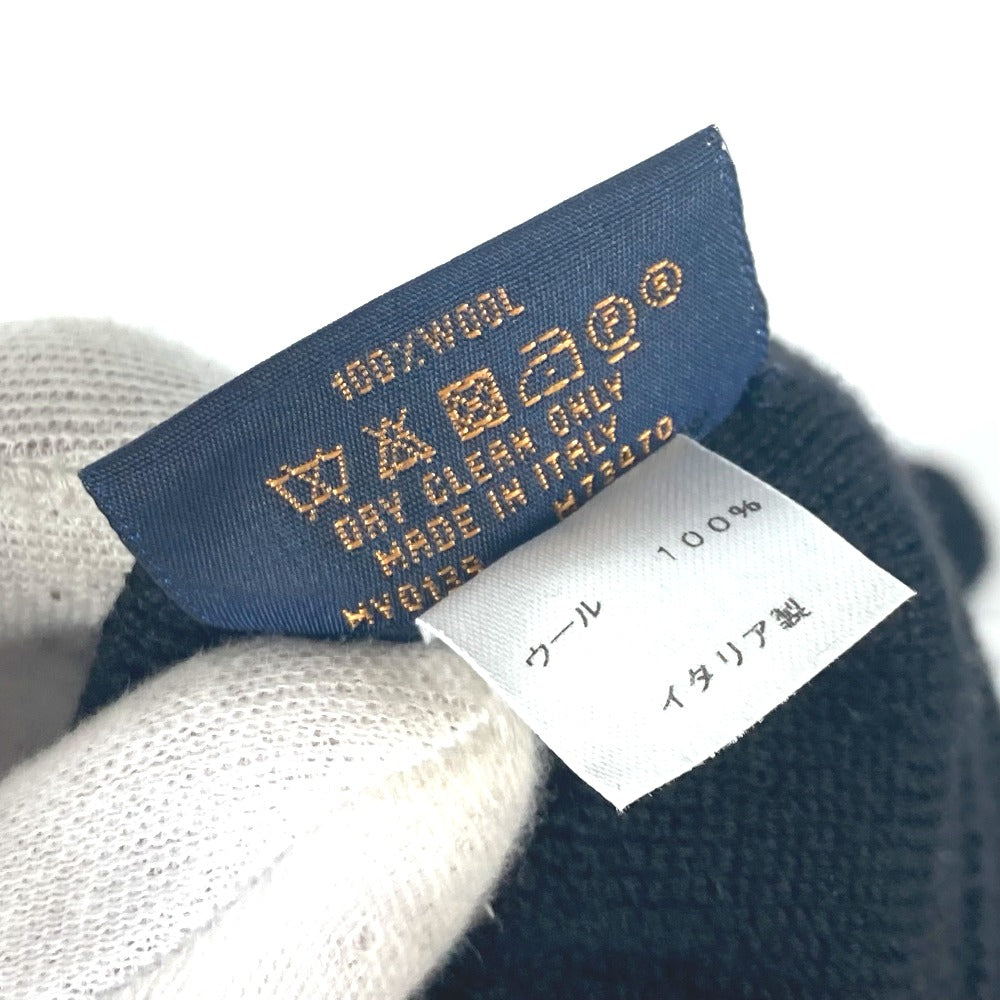 LOUIS VUITTON gloves M73470 wool black Gon My Monogram Eclipse mens Used Authentic