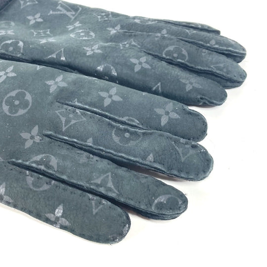 LOUIS VUITTON gloves M71848 Shearing black Glove Gon Shearling Darling Women Used Authentic