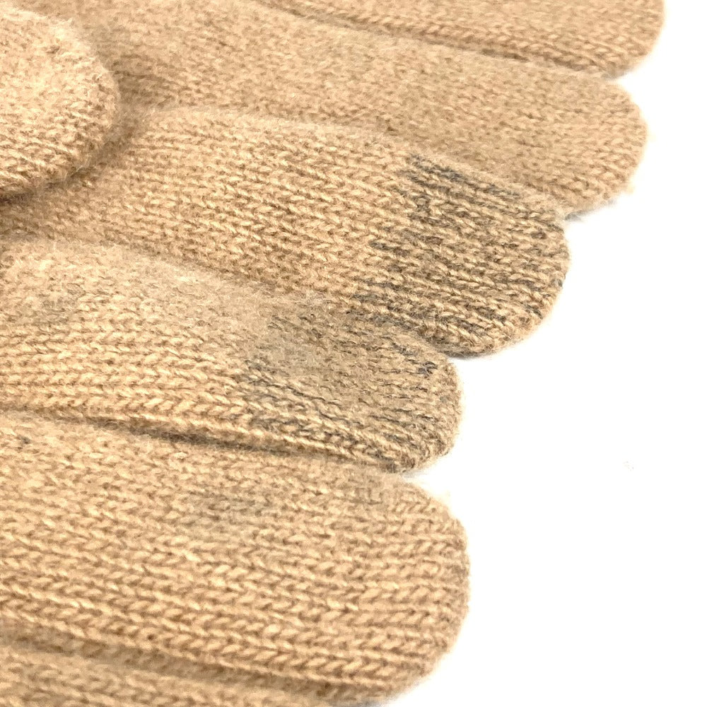 LOUIS VUITTON gloves M77930 wool beige By color Globe LV Headline Women Used Authentic