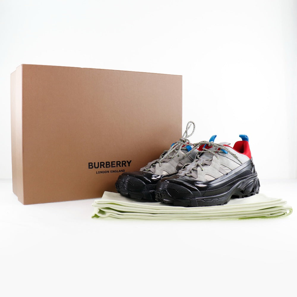 BURBERRY sneakers 8020671 1003 Suede, Leather gray LOW TOP SNEAKER Women 36 Used Authentic