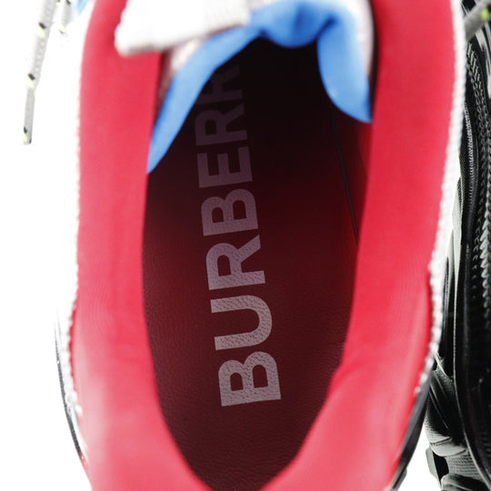 BURBERRY sneakers 8020671 1003 Suede, Leather gray LOW TOP SNEAKER Women 36 Used Authentic