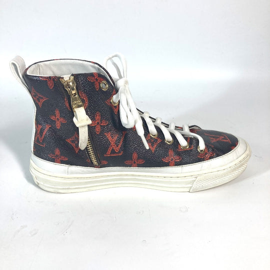 LOUIS VUITTON sneakers leather Brown Catgram Stella line 36 1/2