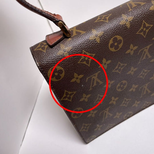 LOUIS VUITTON Handbag M51190 Monogram canvas Brown canvas Monogram Concorde Women Used Authentic