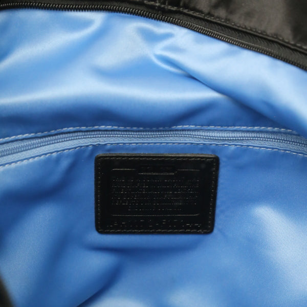 COACH Tote Bag F17144 leather black Rhinestone Holiday Tote Bag Satinx patent Women Used Authentic