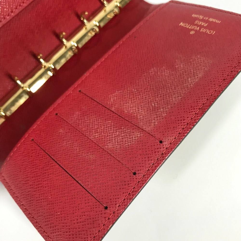 LOUIS VUITTON Notebook cover R21011 Damier canvas Brown Damier Agenda Koala PM mens Used Authentic