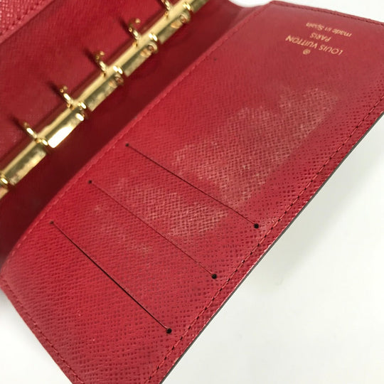 LOUIS VUITTON Notebook cover R21011 Damier canvas Brown Damier Agenda Koala PM mens Used Authentic