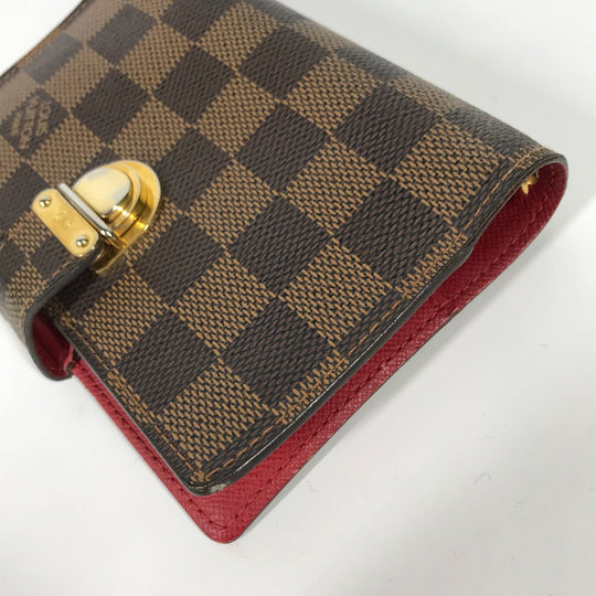 LOUIS VUITTON Notebook cover R21011 Damier canvas Brown Damier Agenda Koala PM mens Used Authentic