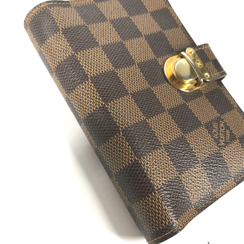 LOUIS VUITTON Notebook cover R21011 Damier canvas Brown Damier Agenda Koala PM mens Used Authentic