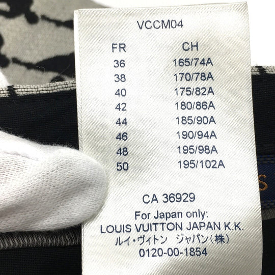LOUIS VUITTON Pants wool Gray x black NBA collaboration mens 38 Used Authentic