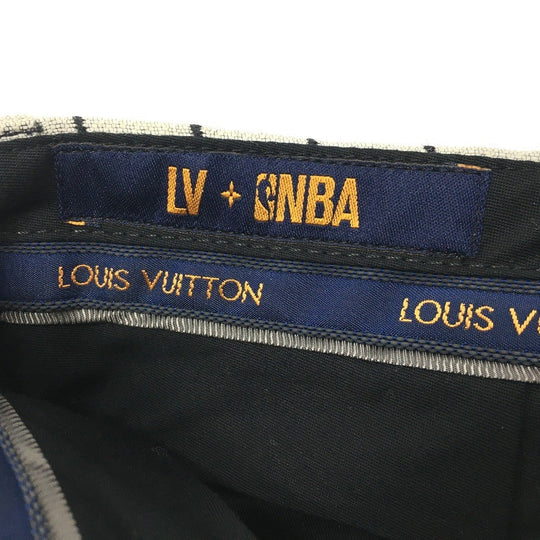 LOUIS VUITTON Pants wool Gray x black NBA collaboration mens 38 Used Authentic