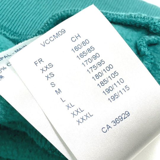 LOUIS VUITTON Hoodie cotton Blue type Signature Hoodie mens L Used Authentic