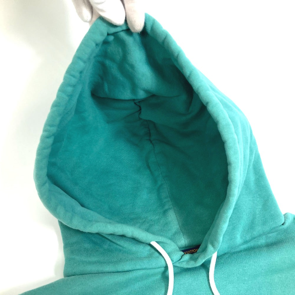 LOUIS VUITTON Hoodie cotton Blue type Signature Hoodie mens L Used Authentic