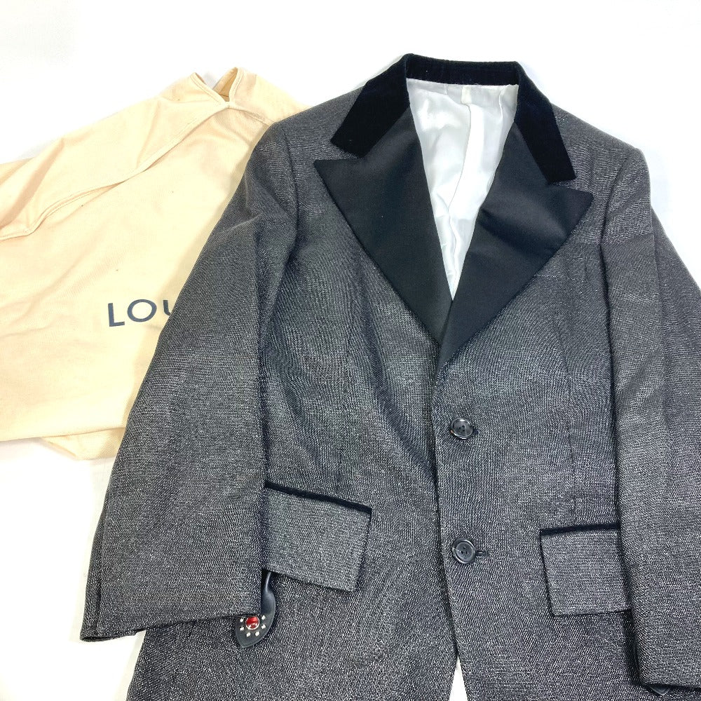 LOUIS VUITTON Jacket Viscose black FLVE98 slit sleeve Women 34 Used Authentic