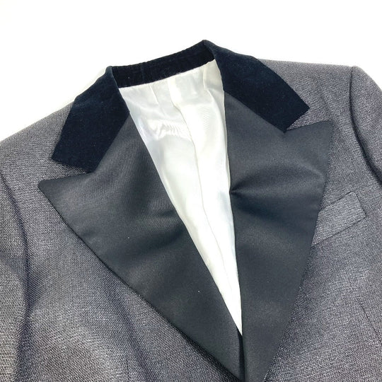 LOUIS VUITTON Jacket Viscose black FLVE98 slit sleeve Women 34 Used Authentic